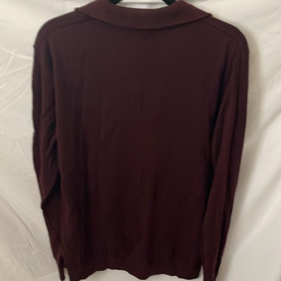Selected: Maroon Cardigan Sweater- 100% cotton- zipper - Picture 11 of 16